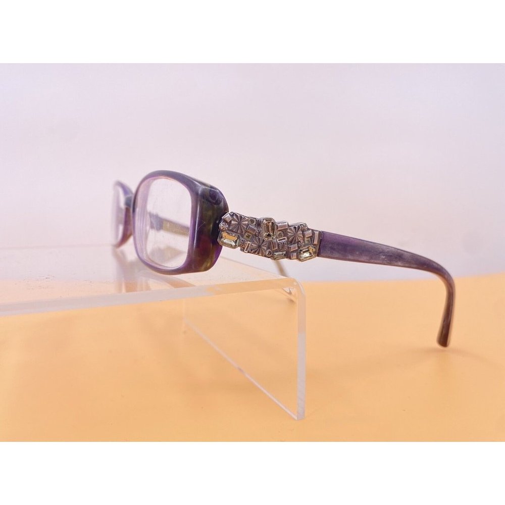 Vera Wang Purple stone embellished eyeglasses 51–17-138 (Ar200)